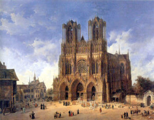 Cathédrale de Reims — Domenico Quaglio (1787 - 1837)