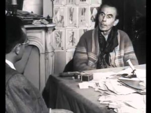 Céline interviewé par un journaliste en 1959