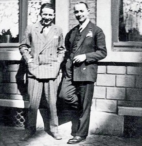 Georges (à gauche) et Christian Simenon 