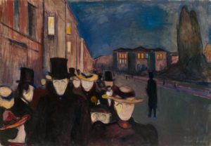 Soirée sur L'avenue Karl-Johann, Edvard Munch