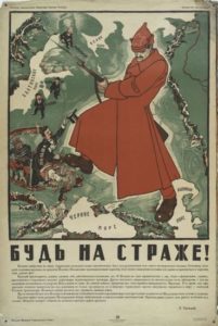 Affiche soviétique durant la guerre civile